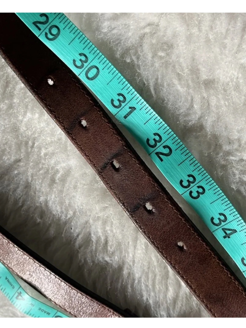 Vintage Frontier Line brown leather belt with fancy engraved buckle and end 32 - Picture 8 of 10
